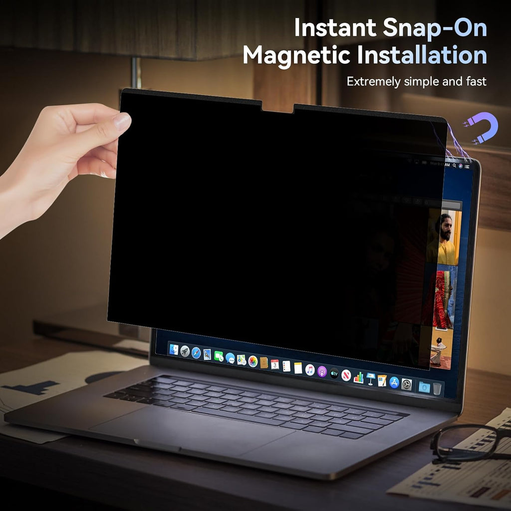 Magnetic Privacy Screen Filter for MacBook | Anti-Spy & Blue Light Guard