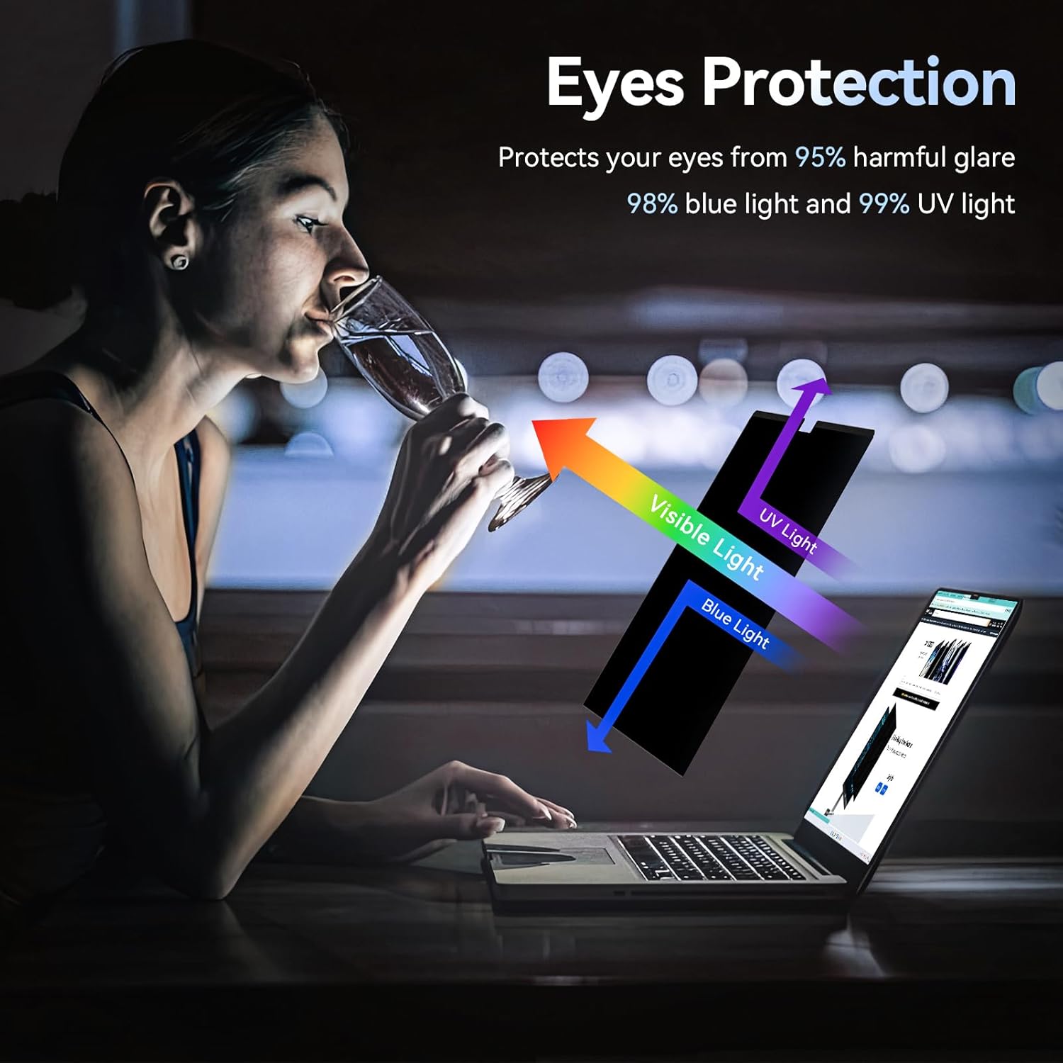 Magnetic Privacy Screen Filter for MacBook | Anti-Spy & Blue Light Guard