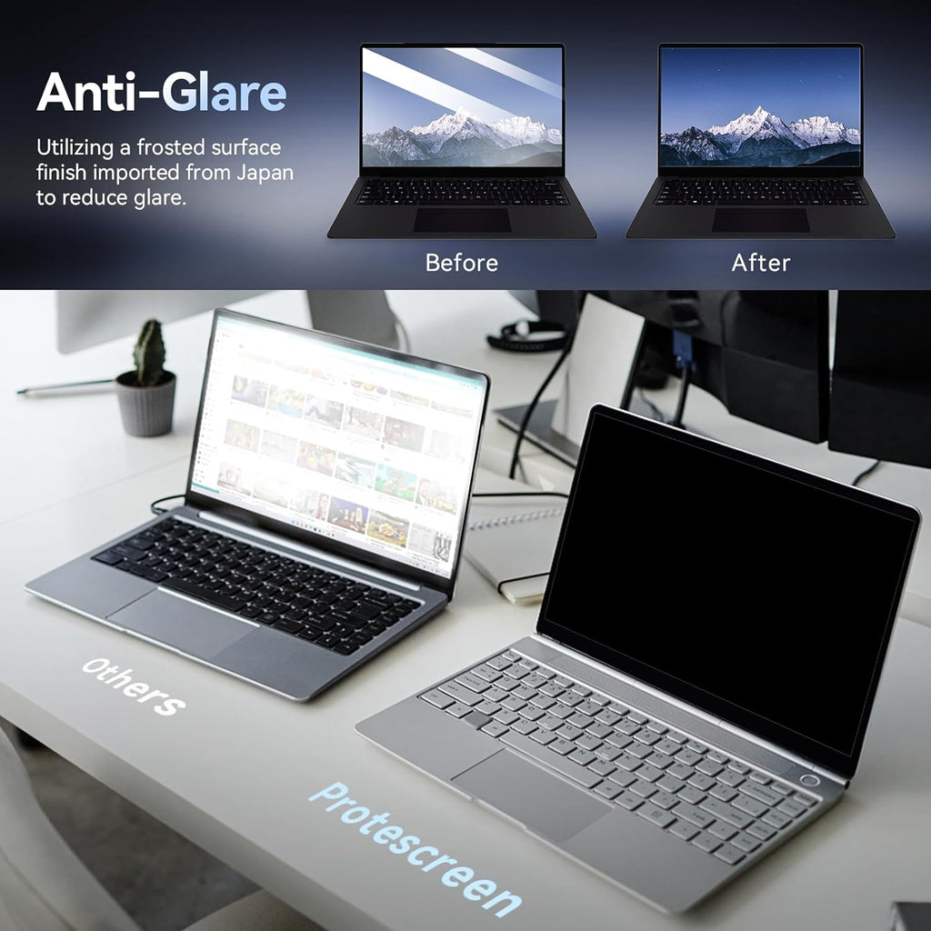 Laptop Magnetic Privacy Screen Filter |Anti-Spy & Blue Light Protection (16:9)