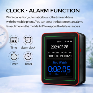 AQI Smart Air Quality Monitor | 15-in-1 Laser Sensor WiFi Pollution Tester with CO2, PM2.5, PM10 & Alarm - Image 6