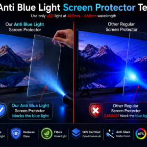 32 Inch TV Blue Light Filter Screen Protector | 2MM Optical Grade Acrylic | SGS Certified Anti-Glare Eye Protection Panel - Image 3